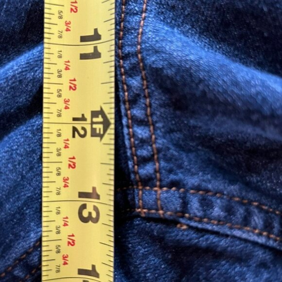 Duluth Trading Co Mens Dark Wash Denim Heavy Cotton Workwear Blue Jeans-44”x32” - Picture 11 of 12